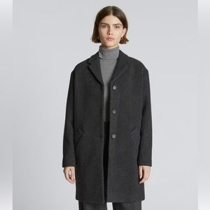The Italian ReWool Cocoon coat (everlane)